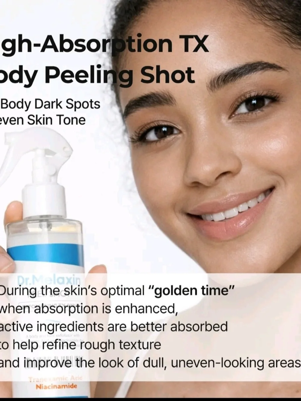 Blue TX-Capsule Body Cream & Peel Shot Exfoliating Spray